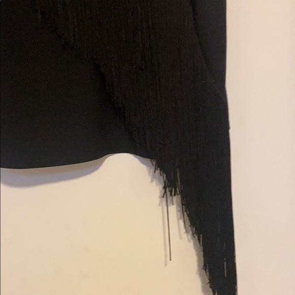 Black Fringe Top - Picture 3 of 3